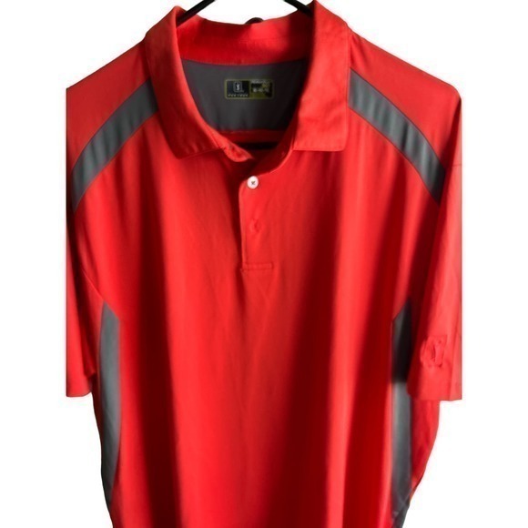 PGA Tour‎ Polo Red short sleeeve  size LL  Motionflux 360 - Picture 1 of 3